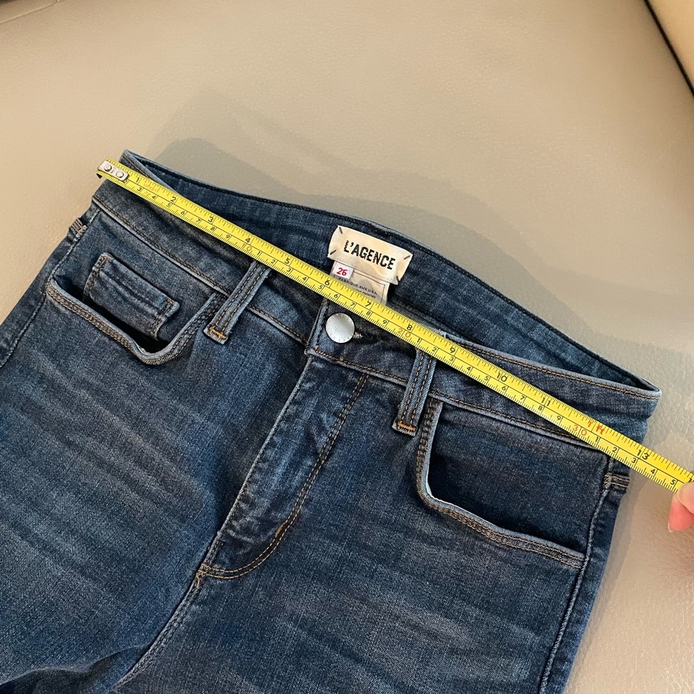 L'agence Margot Skinny Ankle Jeans Size 26 New Vintage - Picture 8 of 10
